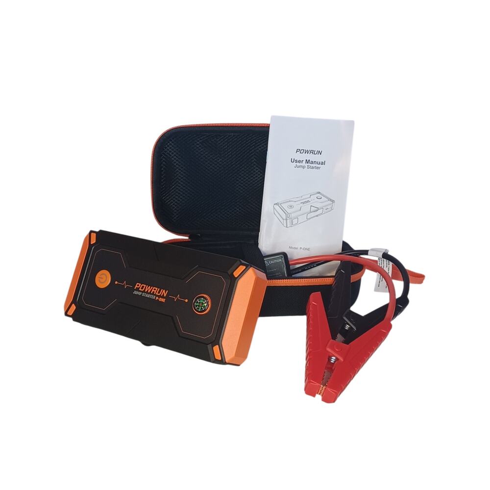 Powrun P-ONE Jump Starter, 2000A Portable Jump Starter Box